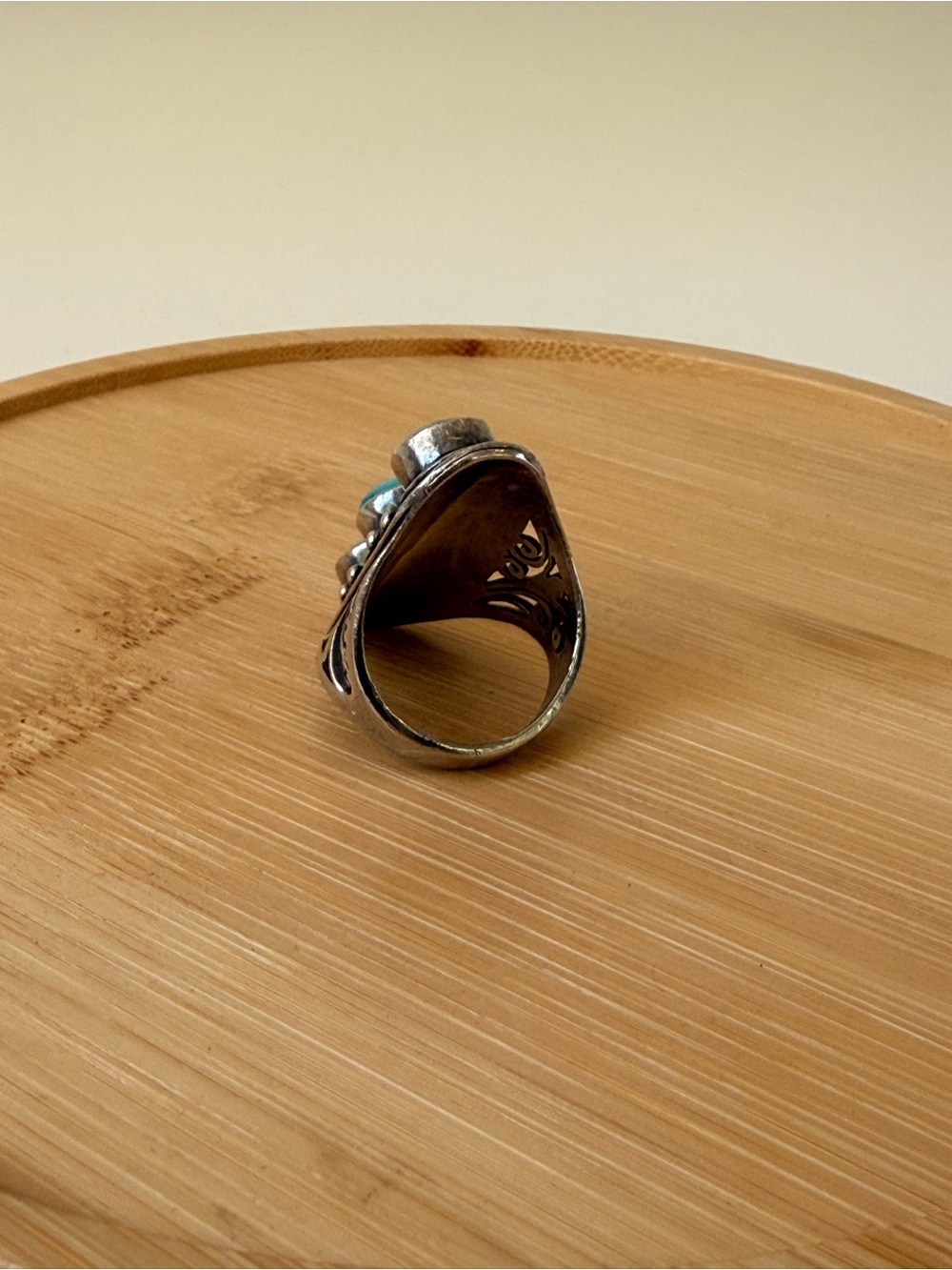 Silver Triple Turquoise ring - Picture 15 of 16